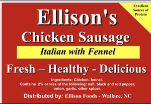 10 lb Fresh Italian Chicken Sausage ( Pawleys Island, SC 2/8/25 )