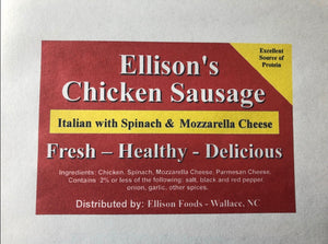 10 lb Fresh Original Chicken Sausage ( Dillon, Sc 11/11/23 )