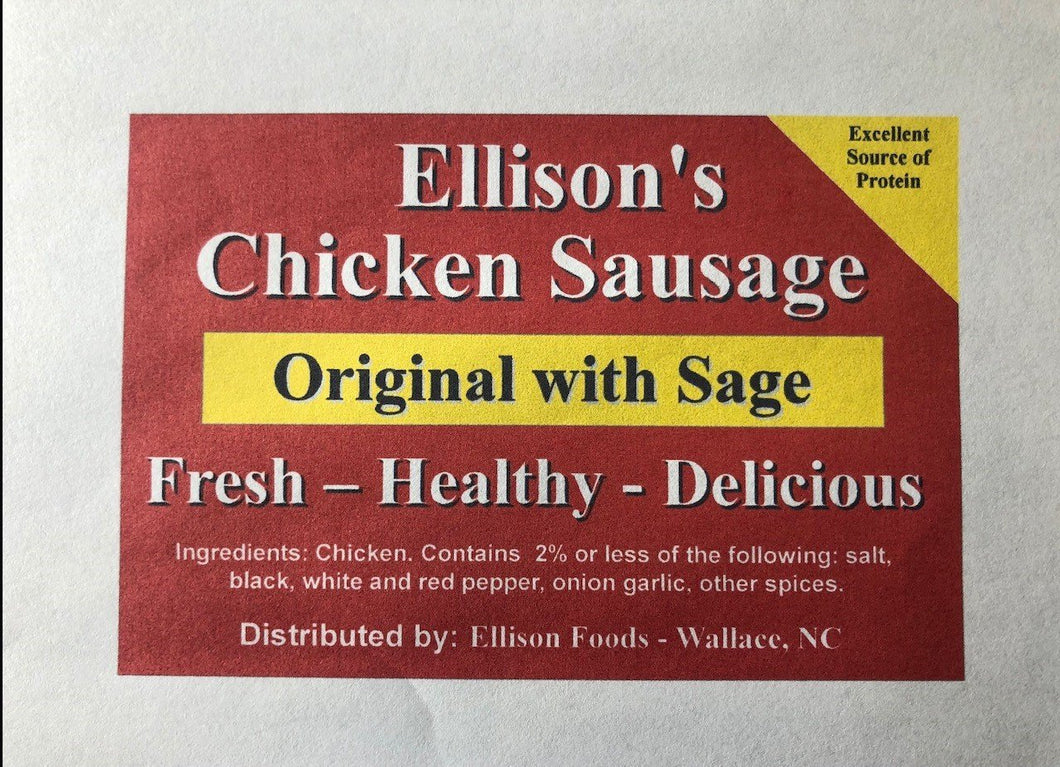 10 lb Fresh Original Chicken Sausage ( Dillon SC 8/6/21 )