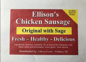 10 lb Fresh Original Chicken Sausage ( Clinton, NC 3/9/24 )